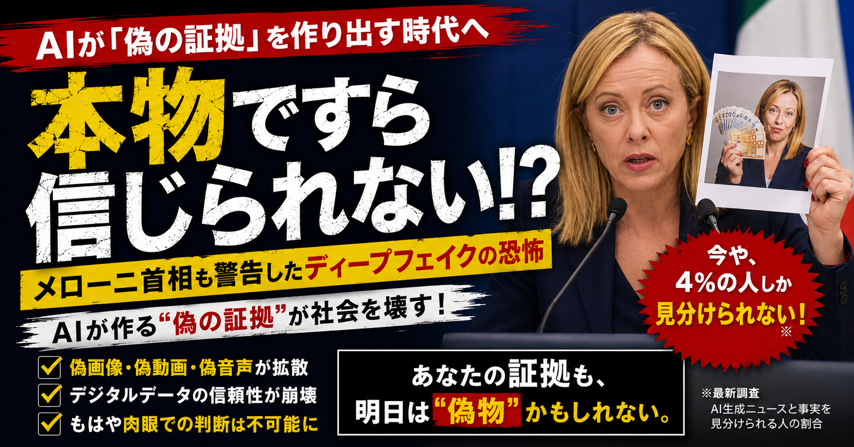 AI捏造時代の「真実」の守り方：あなたの権利をデジタル署名で守る技術